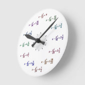 Math Clock (AM-PM) Runde Wanduhr (Winkel)