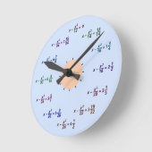 Math Clock (AM-PM) Runde Wanduhr (Winkel)