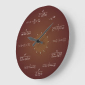 Math Clock Große Wanduhr (Winkel)