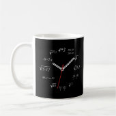 Math Clock Nerdy Math Lehrer Math Student Math Cl Kaffeetasse (Links)