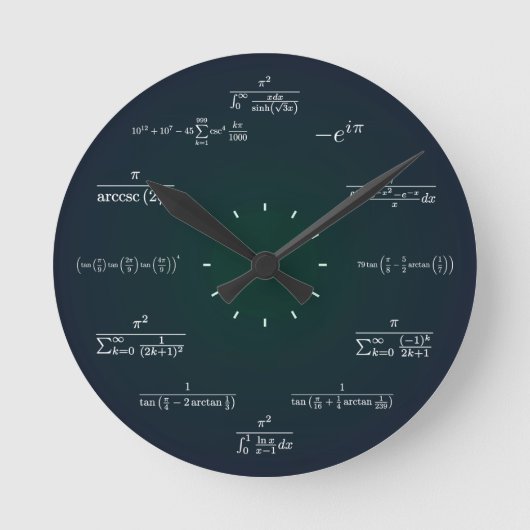 Math clock runde wanduhr (Vorderseite)