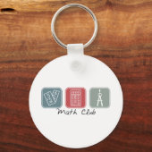 Math Club (Squares) Schlüsselanhänger (Vorderseite)