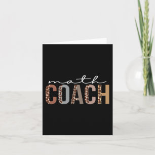 Math Coach Leopard schätzen Spaß für Frauen für Karte