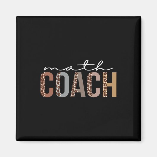 Math Coach Leopard schätzen Spaß für Frauen für Magnet (Vorne)