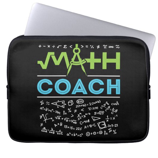 Math Coach Mathematics Tutor Laptopschutzhülle (Vorderseite)