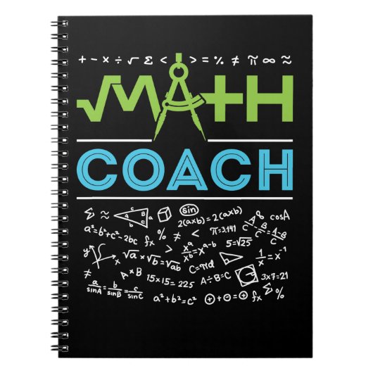 Math Coach Mathematics Tutor Notizblock (Vorderseite)