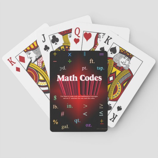 Math Codes Playing Cards Spielkarten (Rückseite)