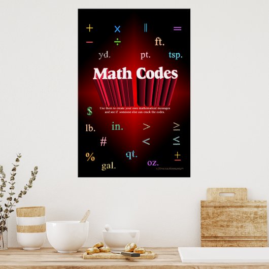 Math Codes Poster (Küche)