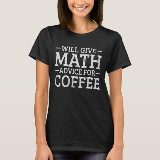 Math Coffee T-Shirt (Vorderseite)