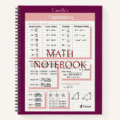 Math Copybook Notizblock (Vorderseite)