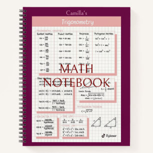 Math Copybook Notizblock