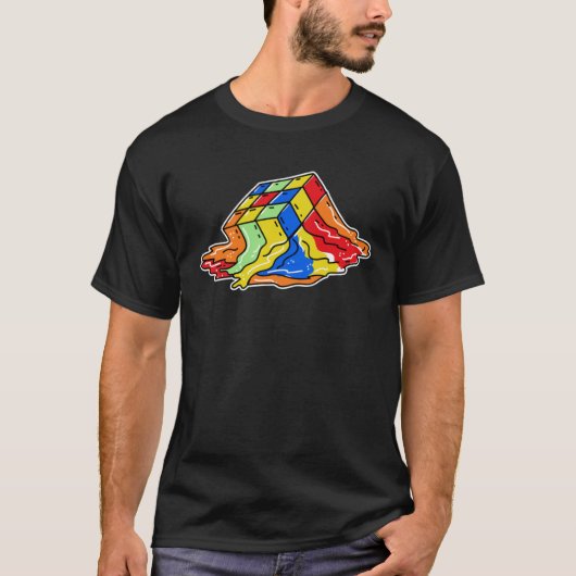 Math Cuber Speed Cubing Puzzle Cube T-Shirt (Vorderseite)