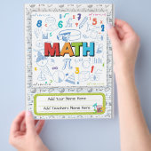 Math Custom Binder Cover | Editierbares Design Flyer (Hand)