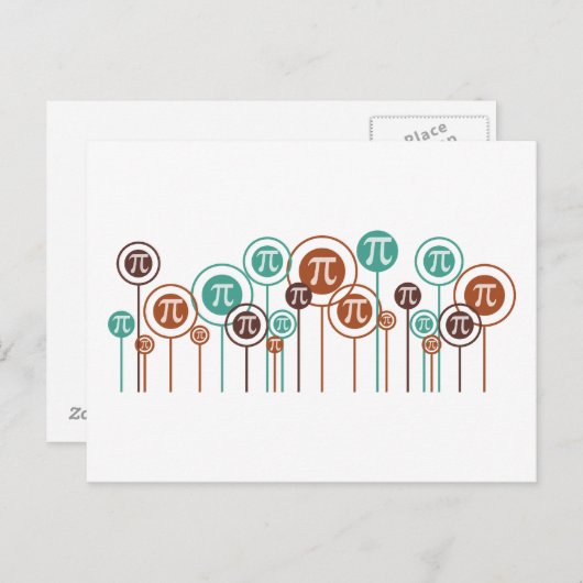 Math Daisies Postkarte (Vorne/Hinten)