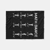 Math Dance Algebraic Functions Funny Teacher Shirt Fleecedecke (Vorderseite (Horizontal))