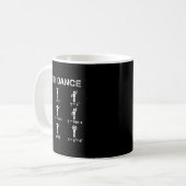 Math Dance Algebraic Functions Funny Teacher Shirt Kaffeetasse (Vorderseite Links)