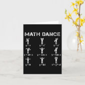 Math Dance Algebraic Functions Funny Teacher Shirt Karte (Gelbe Blume)