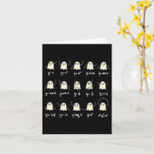 Math Dance Ghost Halloween Spooky Niedlich Ghost M Karte (Gelbe Blume)