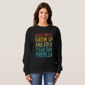Math Dear Mathe Lehrer Student Meme Vintag Sweatshirt (Vorne ganz)