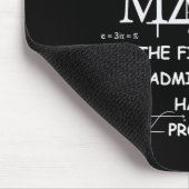 Math Der erste Schritt ist, ein Problem zuzugeben Mousepad (Ecke)