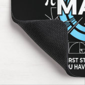 Math Der erste Schritt ist, ein Problem zuzugeben Mousepad (Ecke)