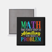 Math der erste Schritt ist zuzugeben ein Problem z Magnet (Vorderseite/Rückseite)
