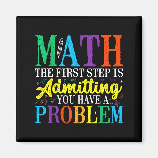 Math der erste Schritt ist zuzugeben ein Problem z Magnet (Vorne)