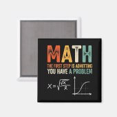 Math der erste Schritt ist zuzugeben ein Problem z Magnet (Vorderseite/Rückseite)