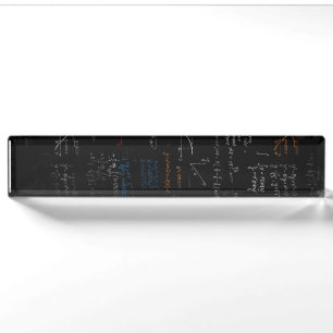 Math Desk Namplate Namensplakette