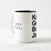 Math Detectives - Kate, George, Benny und Joe Zweifarbige Tasse (Vorderseite Links)