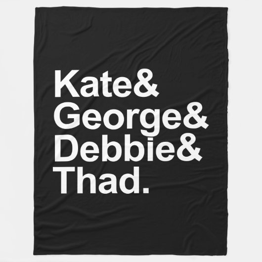 Math Detectives - Kate, George, Debbie und Thad Fleecedecke (Vorderseite)
