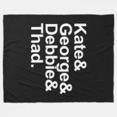 Math Detectives - Kate, George, Debbie und Thad Fleecedecke (Vorderseite (Horizontal))