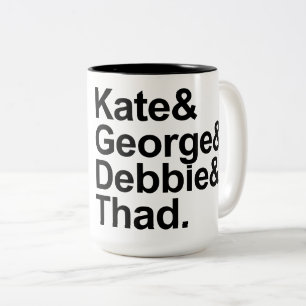 Math Detectives - Kate, George, Debbie und Thad Zweifarbige Tasse