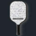 Math Diagrams Pattern Schools Event Pickleball Schläger<br><div class="desc">Purple geometric simple design notebook for engineers,  architects or engineering students with space for the name of the school subject and name you can easily change.</div>