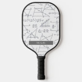 Math Diagrams Pattern Schools Event Pickleball Schläger (Vorderseite)