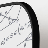 Math Diagrams Pattern Schools Event Pickleball Schläger (Linke Seite)