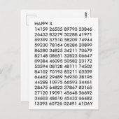 Math Digits 3.14 Funny Happy Pi Day Postkarte (Vorne/Hinten)
