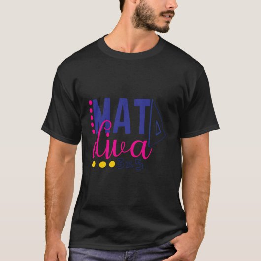 Math Diva 3X5 T-Shirt (Vorderseite)