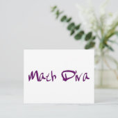 Math Diva Postkarte (Stehend Vorderseite)