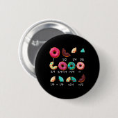 Math Donut Bruch Byck Zur Schule Lehrer Geschenke Button (Vorne & Hinten)