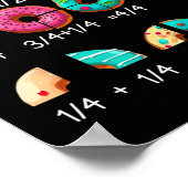 Math Donut Bruch Byck Zur Schule Lehrer Geschenke  Poster (Ecke)