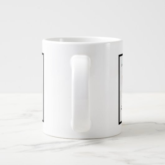 Math Equals Love 3D Pythagorean Theorem Mug Jumbo-Tasse (Rückseite)