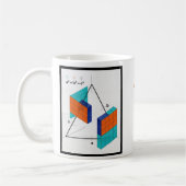 Math Equals Love 3D Pythagorean Theorem Mug Kaffeetasse (Links)