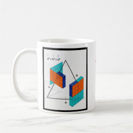 Math Equals Love 3D Pythagorean Theorem Mug Kaffeetasse