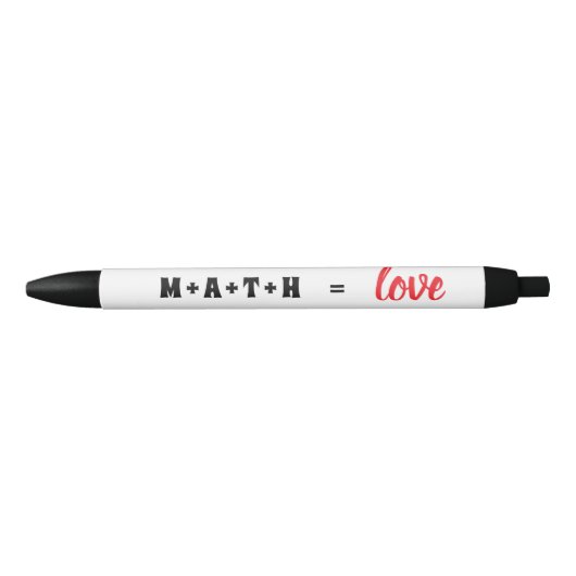 Math Equals Love Geeky Stift (Vorderseite)