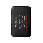 Math Equation Frohe Weihnachten Badematte (Vorderseite Vertikal)