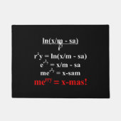Math Equation Frohe Weihnachten Fußmatte (Vorderseite)