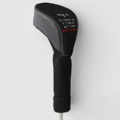 Math Equation Frohe Weihnachten Golf Headcover (angewinkelt)