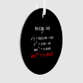 Math Equation Frohe Weihnachten Ornament (Vorderseite)