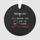 Math Equation Frohe Weihnachten Ornament (Vorderseite)